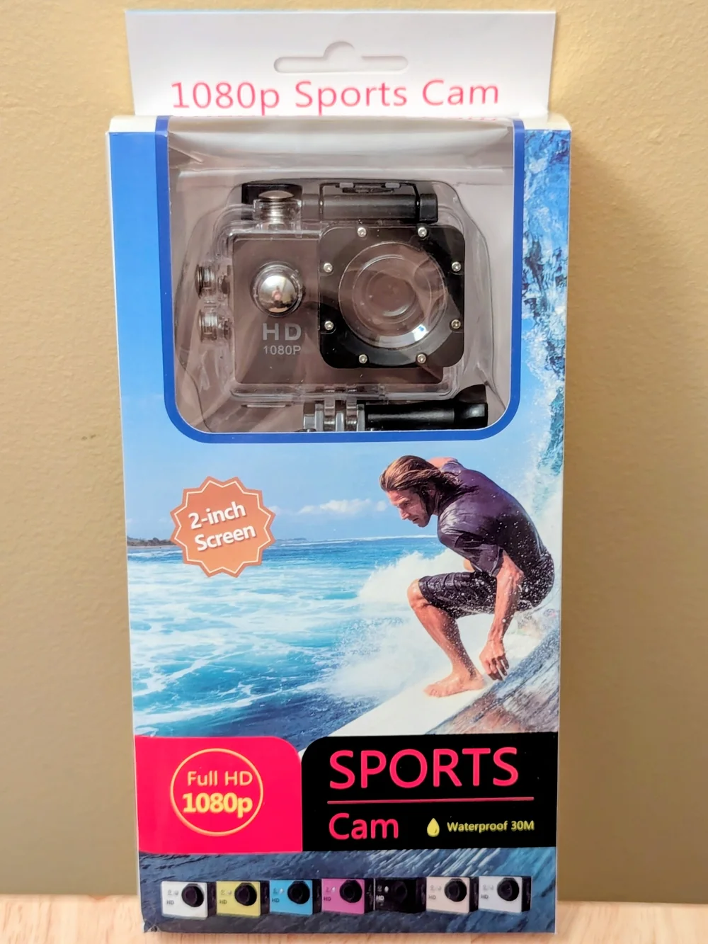 1080p Full HD Sports Action Camera Waterproof 30M 2